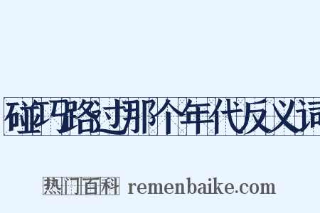碰巧路过那个年代反义词是什么意思的图片